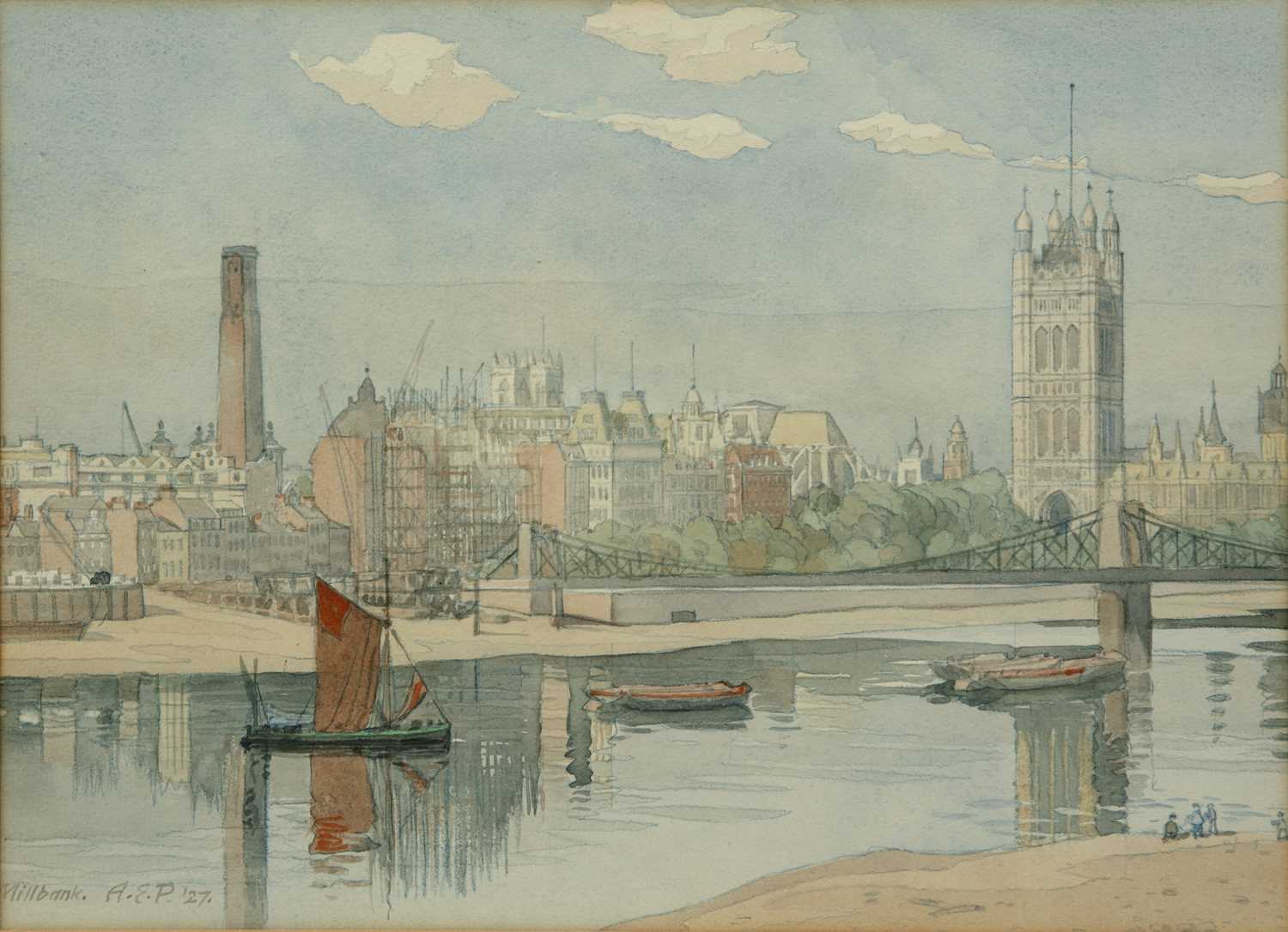 Lot 398 - Arthur Ernest Pearce (1859-1934) Millbank,...