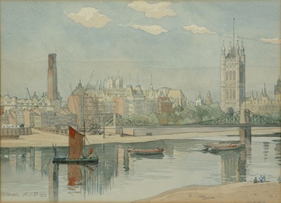 Lot 398 - Arthur Ernest Pearce (1859-1934) Millbank,...