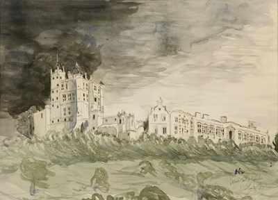 Lot 399 - Nick Plumley (b. 1940) Bolsover Castle, signed...