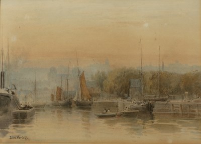 Lot 429 - John Varley Jnr (1850-1933) Quayside with...