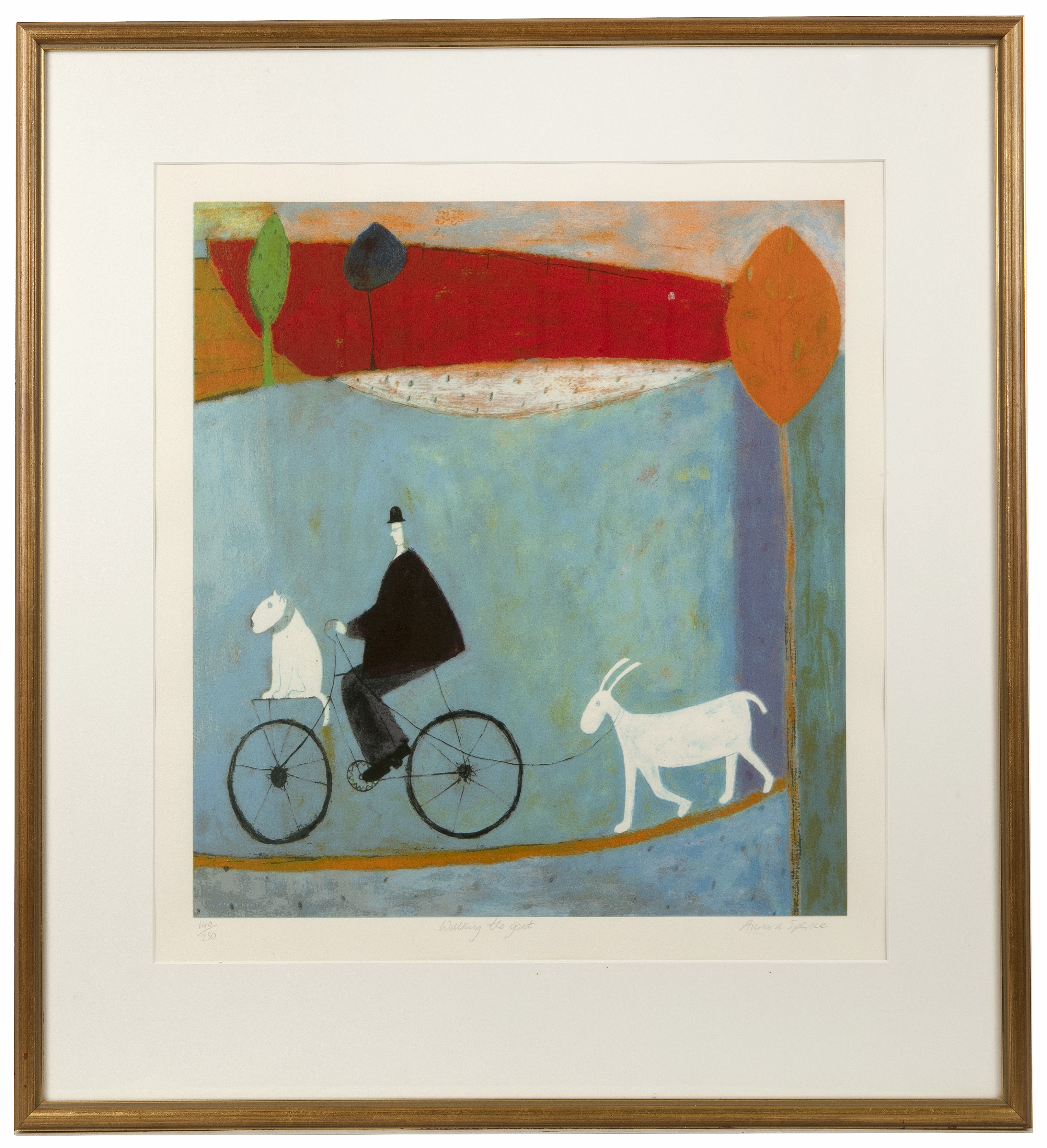 Lot 88 - Annora Spence (b.1963) Walking the Goat,