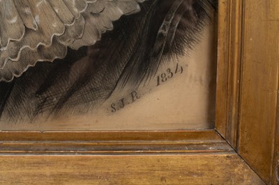 Lot 194 - A highlighted drawing of Charles I