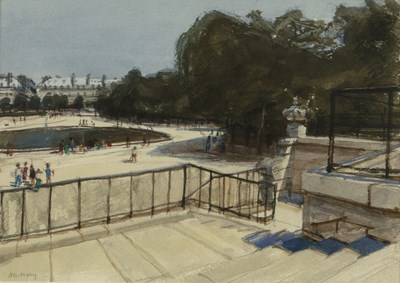 Lot 463 - John Newberry (b.1934) 'Tuileries Gardens,...