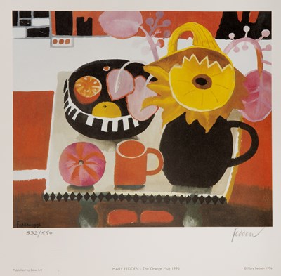 Lot 104 - Mary Fedden (1915-2012) The Orange Mug, 1996...