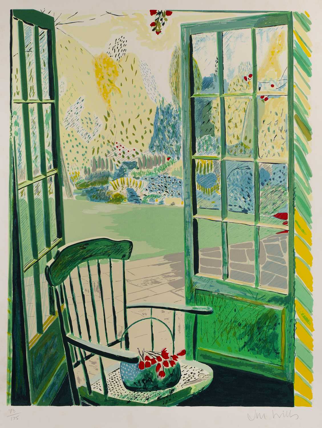 Lot 223 - Joanna Wills (Contemporary) 'Green chair,'...