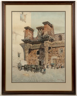 Lot 440 - Mariano de Franceschi (1849-1896) The Temple...