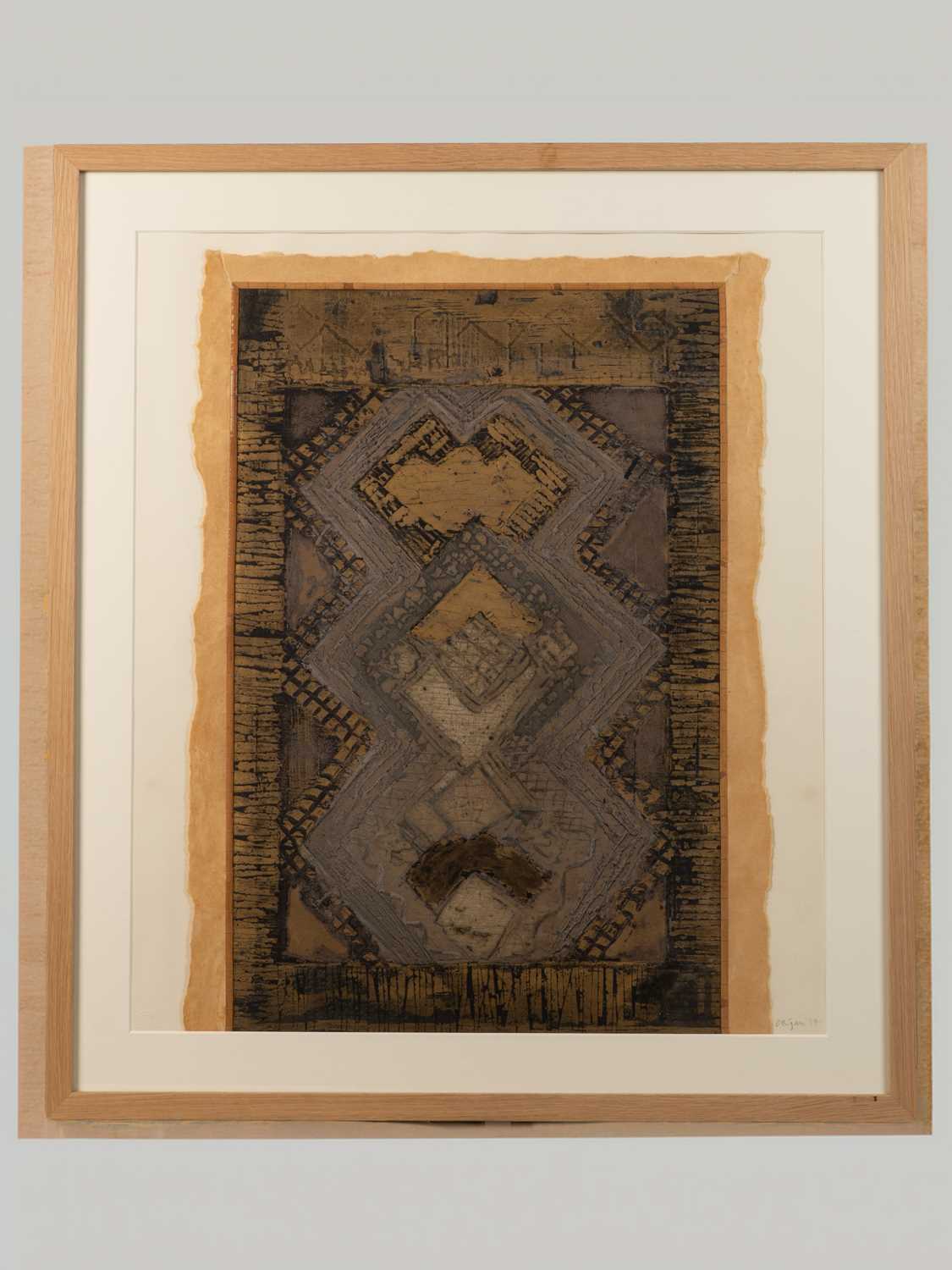 Lot 77 - Anthony Deigan (b.1945) Bebj corner (gold), a...