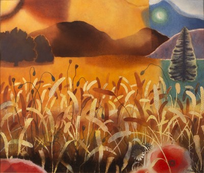 Lot 380 - Brian Horton (b.1933) Valley Rich with Corn,...