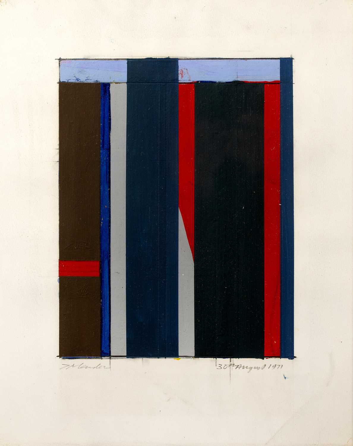 Lot 160 - Theodore Mendez (1934-1997) Abstract, August...