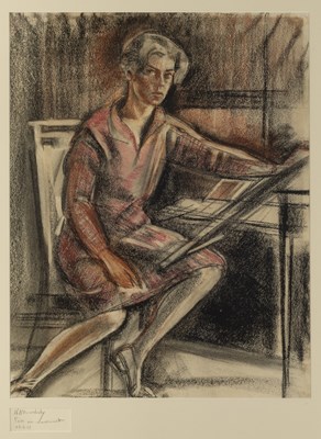 Lot 56 - Nina Anna Brodsky (1892-1979) Self Portrait,...