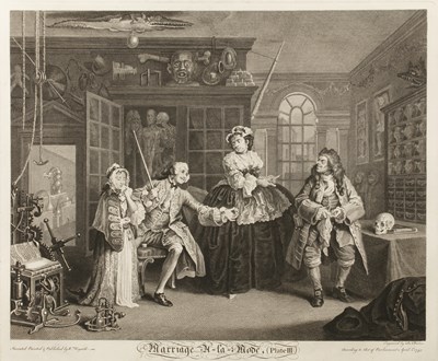 Lot 98 - William Hogarth Marriage a la Mode, plates...