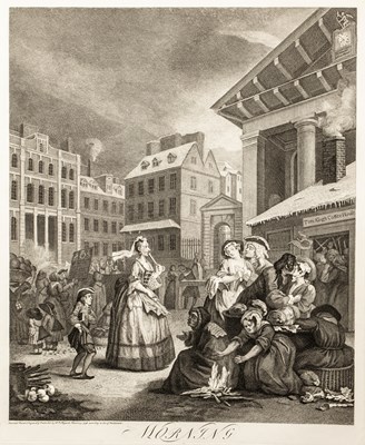 Lot 98B - William Hogarth 'Morning', 'Noon', 'Evening'...