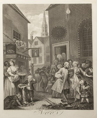 Lot 98 - William Hogarth 'Morning', 'Noon', 'Evening'...