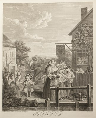 Lot 98 - William Hogarth 'Morning', 'Noon', 'Evening'...