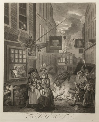 Lot 98 - William Hogarth 'Morning', 'Noon', 'Evening'...