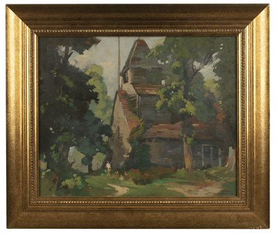 Lot 491 - Frank Sherwin (1896-1985) A wooded area with...