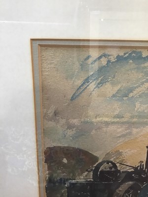 Lot 493 - William Dring (1904-1990) The Threshing...