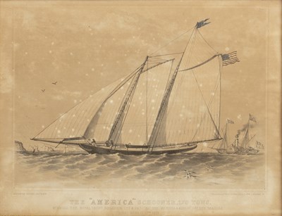 Lot 100 - Augustus Butler 'The America' Schooner, 170...