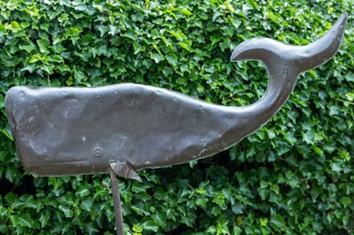 Lot 1361 - An Edwardian copper weathervane in the form of a whale