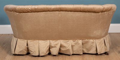 Lot 39 - A Victorian small button back upholstered sofa