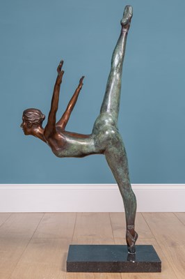 Lot 313 - Jonathan Wylder (British, b.1957-), Dancer at barre