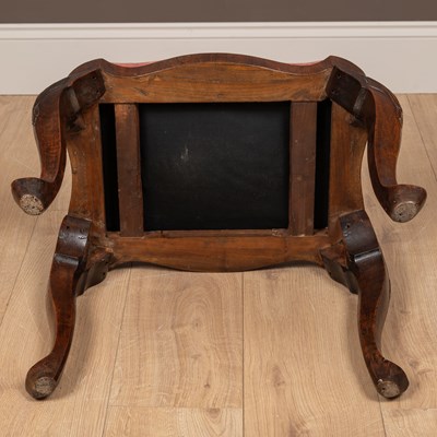 Lot 283 - An 18th-century Georgian walnut stool