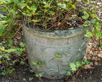 Lot 166 - Two pairs of garden planters and two cast reconstituted stone troughs
