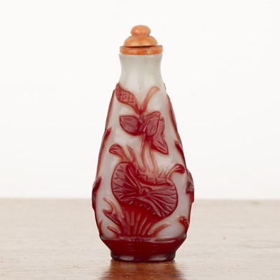 Lot 267 - Peking glass snuff bottle Chinese, Daoguang...