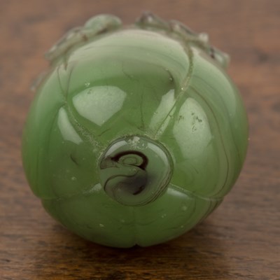 Lot 259 - Tear shaped glass snuff bottle Chinese,...