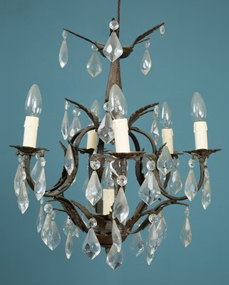 Lot 150 - A decorative French style chandelier or electrolier