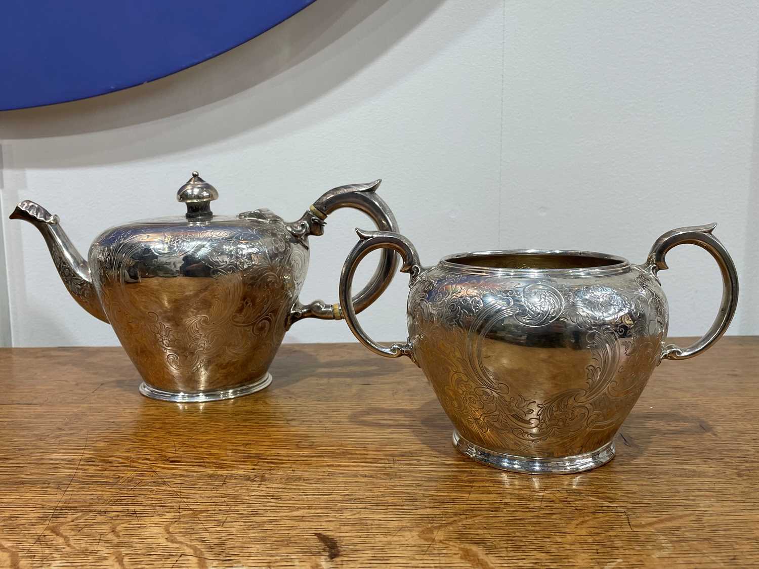 Victorian silver tea on sale set