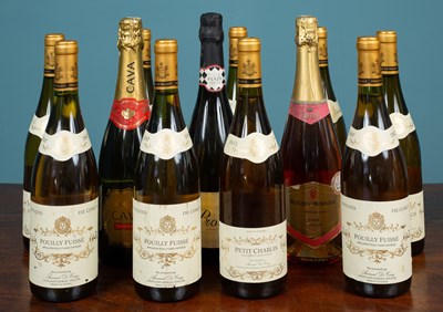 Lot 1022 - Five bottles of 2012 Armand de Corcy Petit Chablis; four bottles of Armand De Corcy Pouilly Fuisse; and three further bottles