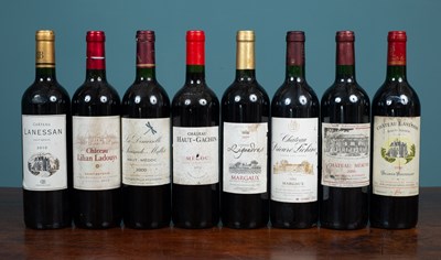 Lot 1021 - A selection of eight bottles of French wine