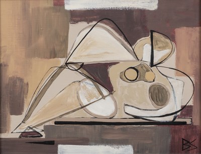 Lot 385 - Bianca Smith (British 1975-), reclining woman in red