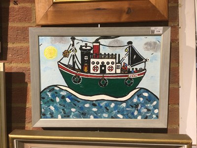 Lot 114 - Joan Gillchrest (1918-2008) Fishing Boat...