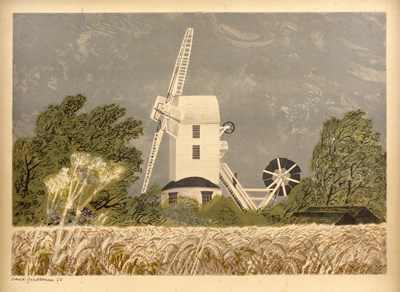 Lot 234 - David Gentleman (b.1930) 'Saxted Mill', print,...