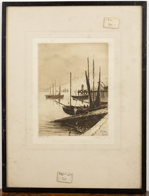 Lot 128 - Peter Grahame (20th Century) 'Falmouth Harbour'...