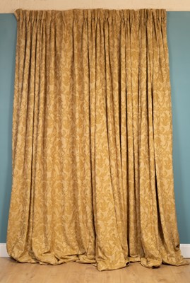 Lot 403 - Two pairs of interlined curtains