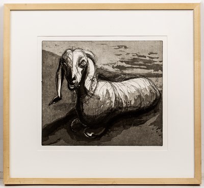 Lot 186 - Manner of Nicola Hicks (b.1960) Prone Goat...