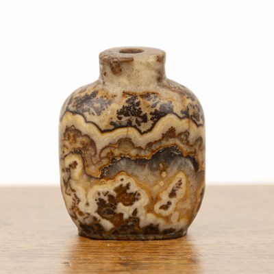 Lot 380 - Limestone snuff bottle Chinese, 1800-1900, of...