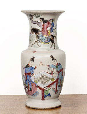 Lot 118 - Polychrome enamel vase Chinese, 19th Century...