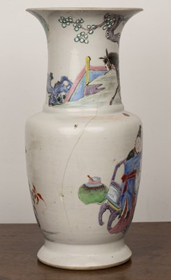 Lot 118 - Polychrome enamel vase Chinese, 19th Century...