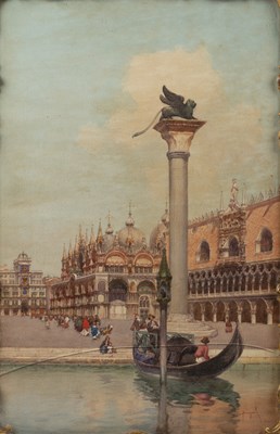Lot 449 - Emanuele Brugnoli (1859-1944) Venetian scenes,...
