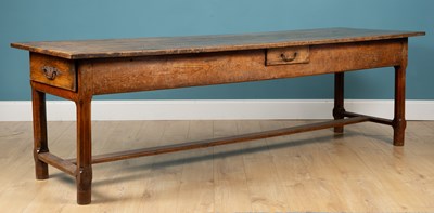 Lot 170 - A 19th century French fruitwood table