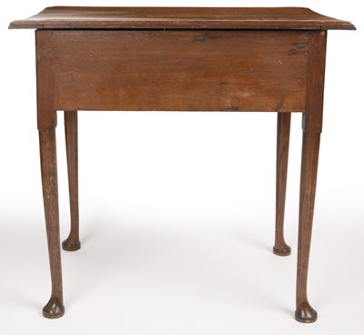 Lot 63 - A 19th century oak low boy with three drawers...