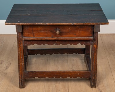 Lot 390 - A 19th century Continental square topped occasional table