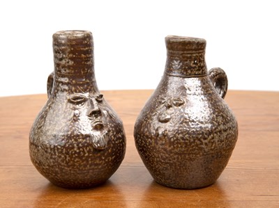 Lot 257 - Two Bellarmine jugs the first with a bearded...