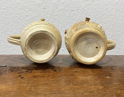 Lot 255 - Two salt-glazed puzzle jugs by Brampton...