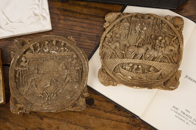 Lot 276 - Group of pieces to include eight plaster...