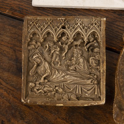 Lot 276 - Group of pieces to include eight plaster...